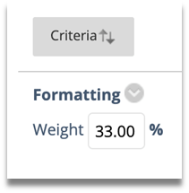 Rubric criteria