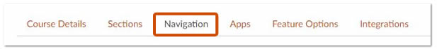 Navigation tab