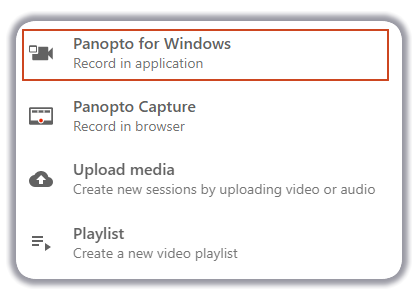 Record from Windows application