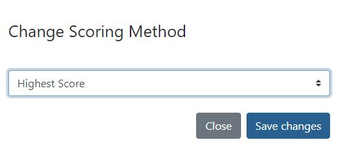 save changes to scoring method