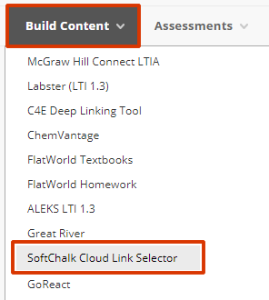 SoftChalk Link Selector