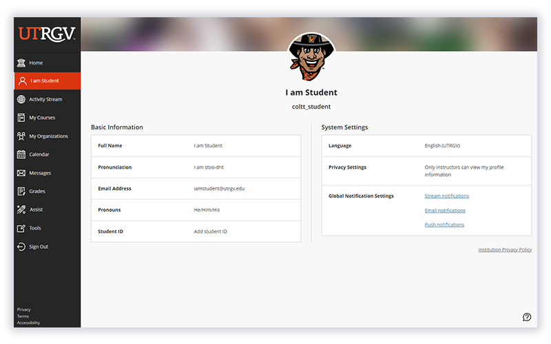 Profile Page