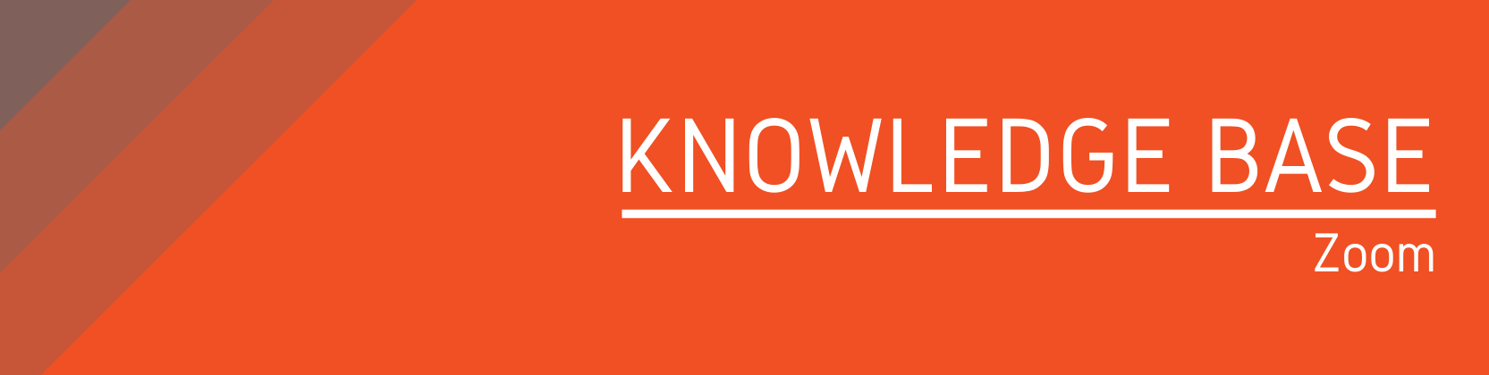 Knowledge Base: Zoom