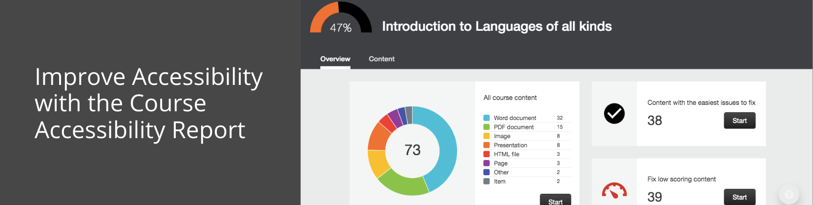 Introducing the Course Accessibility Report Page Banner 