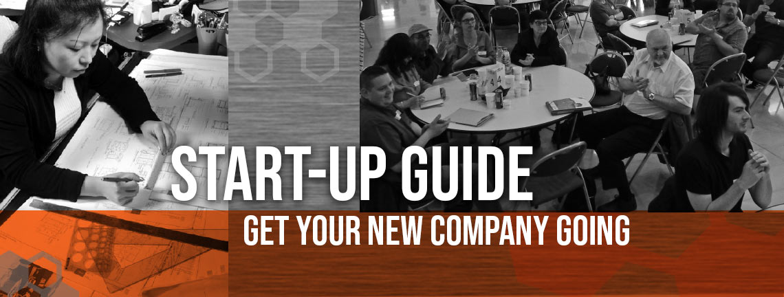 Start Up Guide. Get your new company going.  Page Banner 
