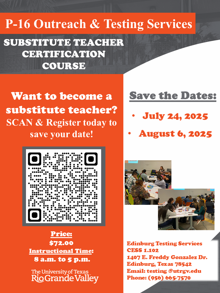 Substitute course Flyer 2025