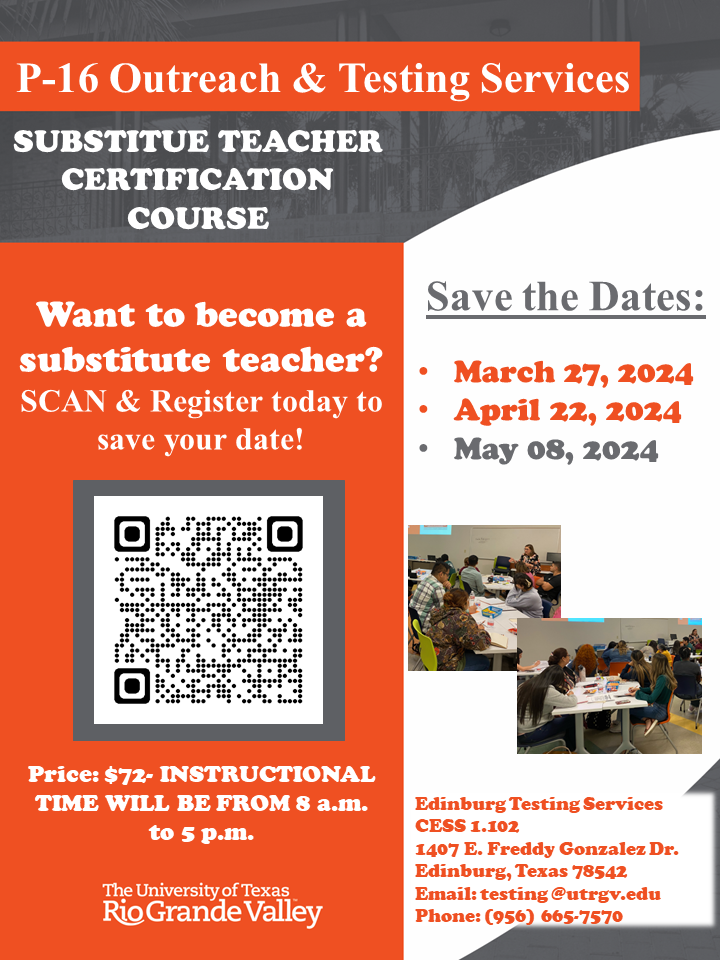 Substitute course Flyer 2024