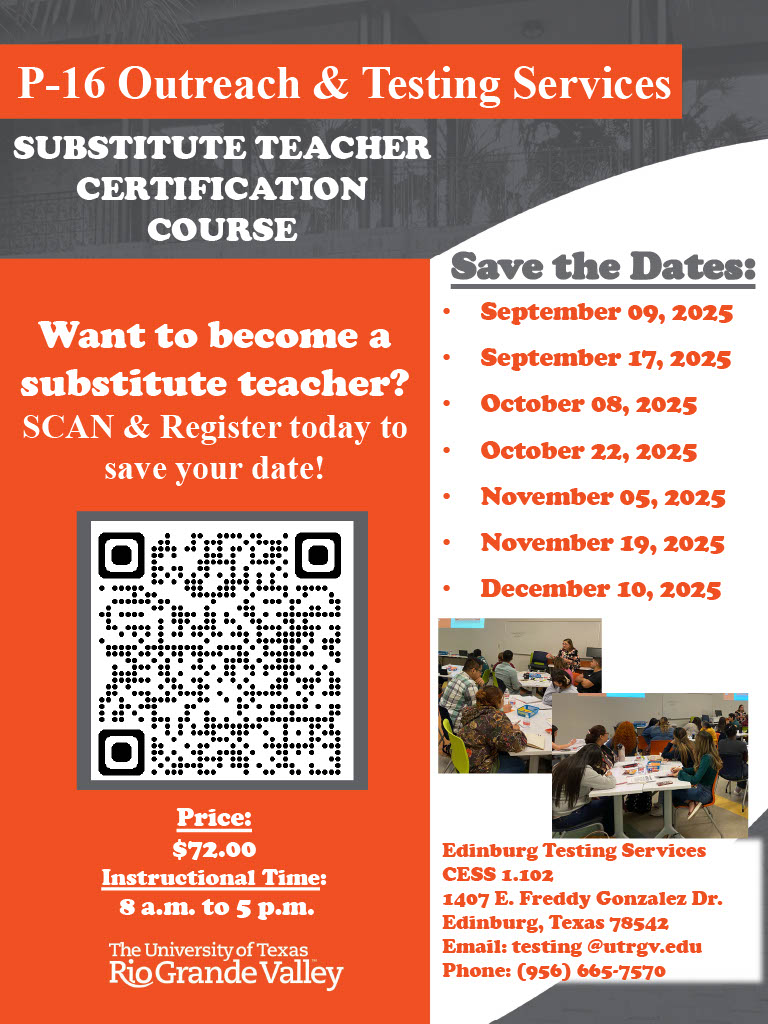 Spring 2025 Sub Class Dates