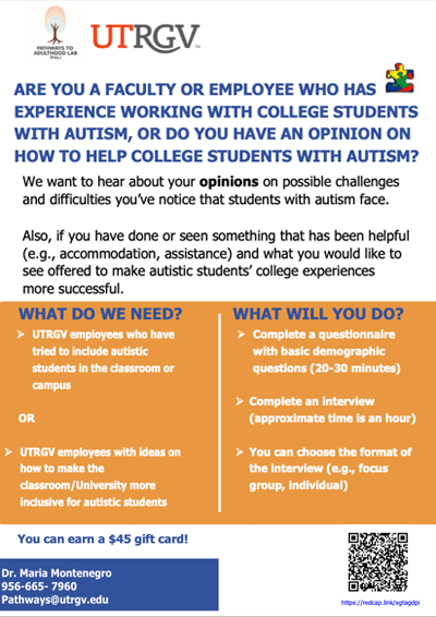 Research flyer for employees.