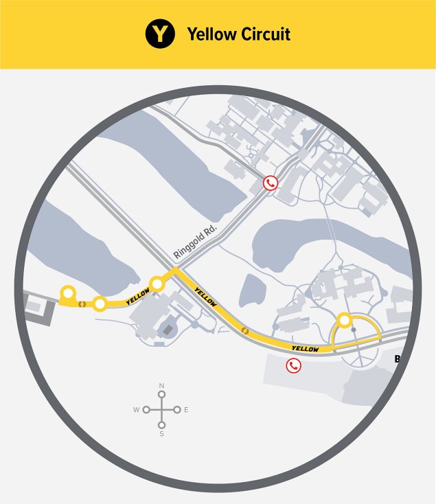 Map of VOLT Yellow Circuit