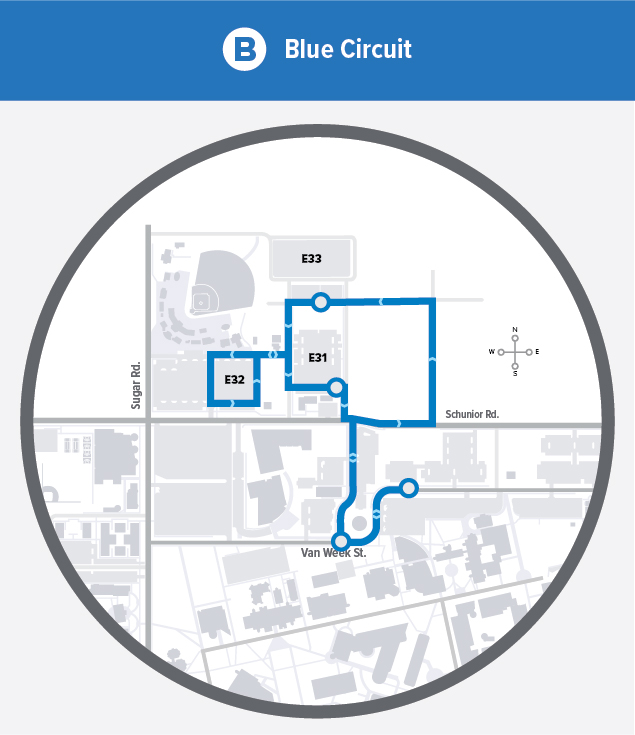 Map of VOLT Blue Circuit