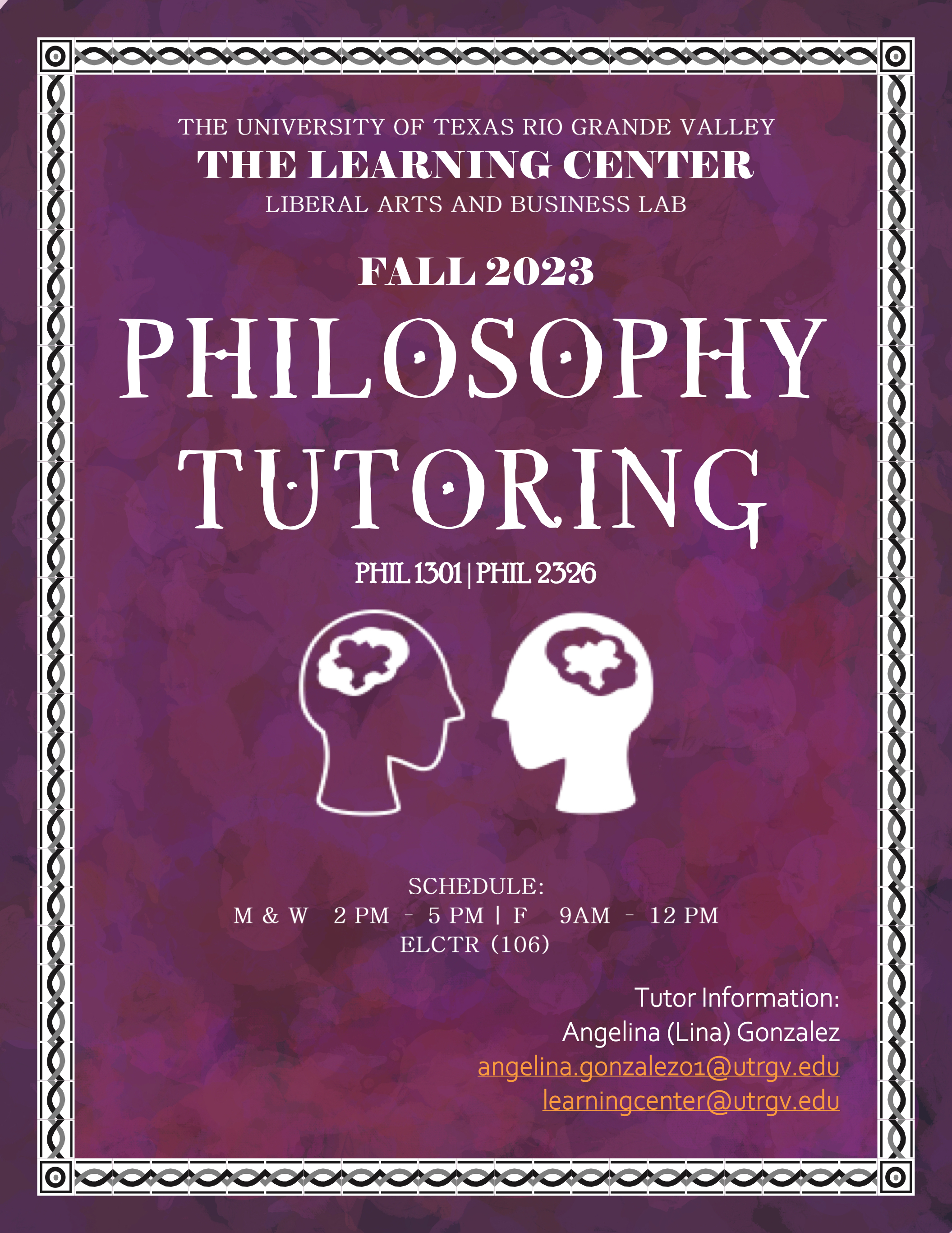 Philosophy tutoring is available in Edinburg this fall