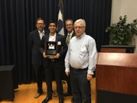 Student Kareem Wahid receives excellence award