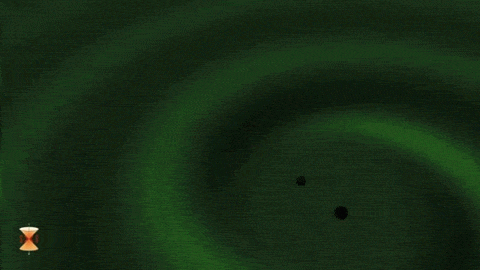 Black holes merging simulation