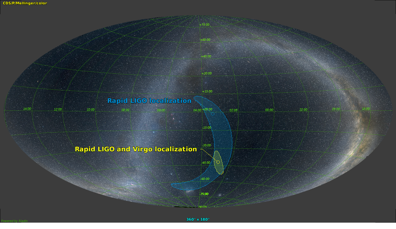 LIGO-Virgo GW170814 Skymap