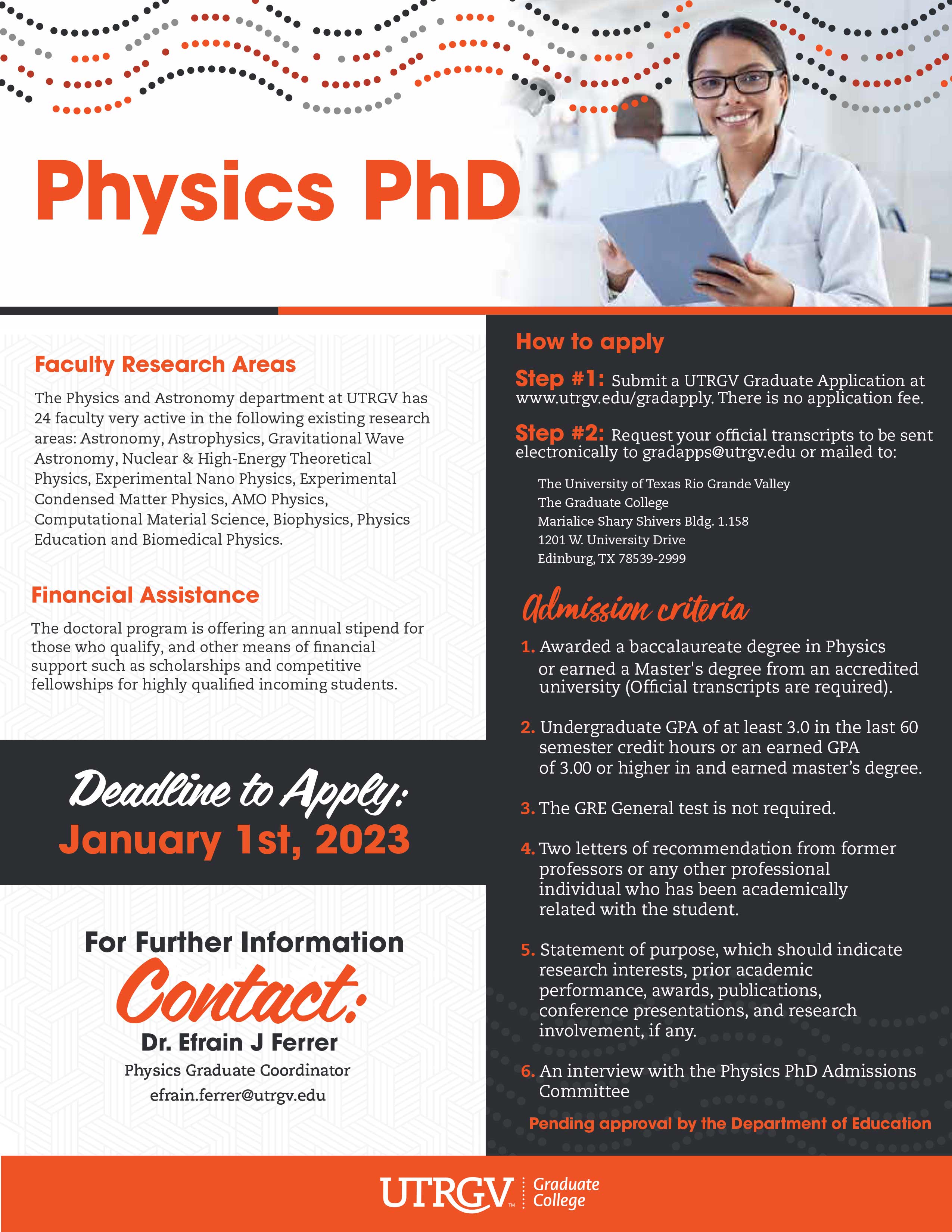 PHD Physics Flyer