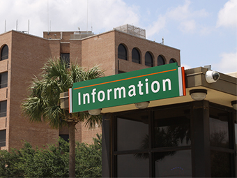 Image of Information building on UTRGV campus