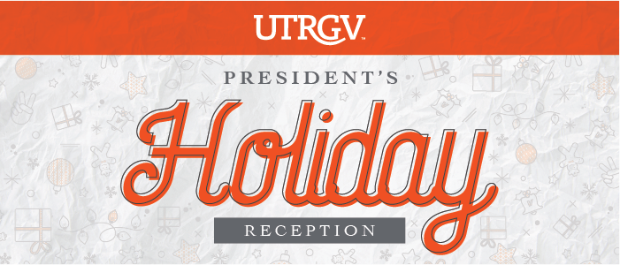 President's holiday reception header.