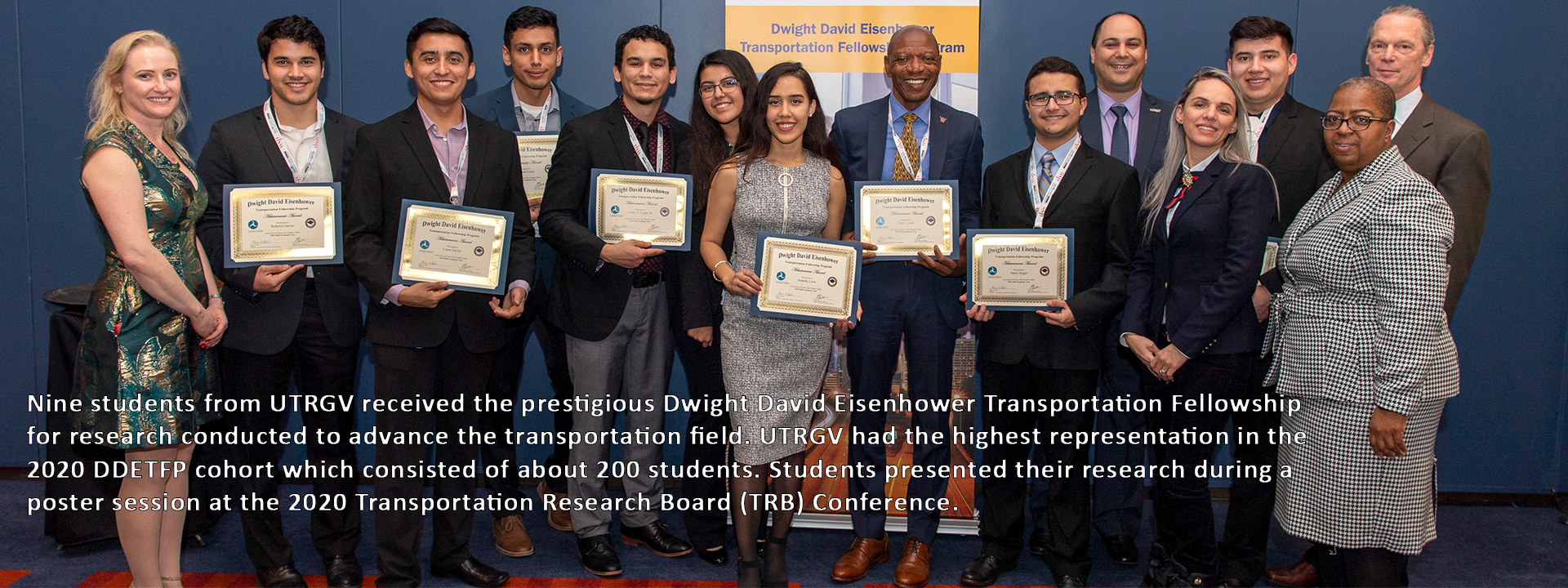 2020 DDETFP Recipients from UTRGV Accompanied by UTCRS Director