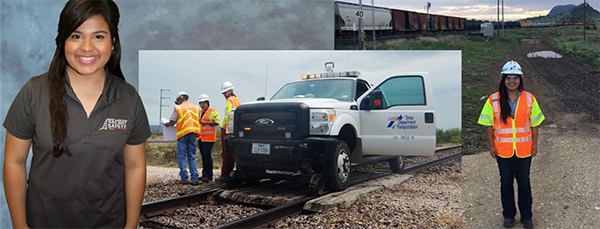 workers on a railroad track