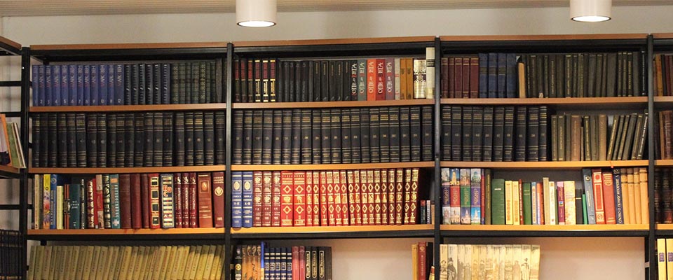 bookshelf with many books