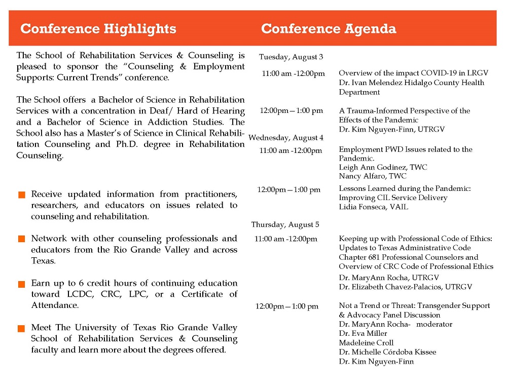 rehab conference brochure