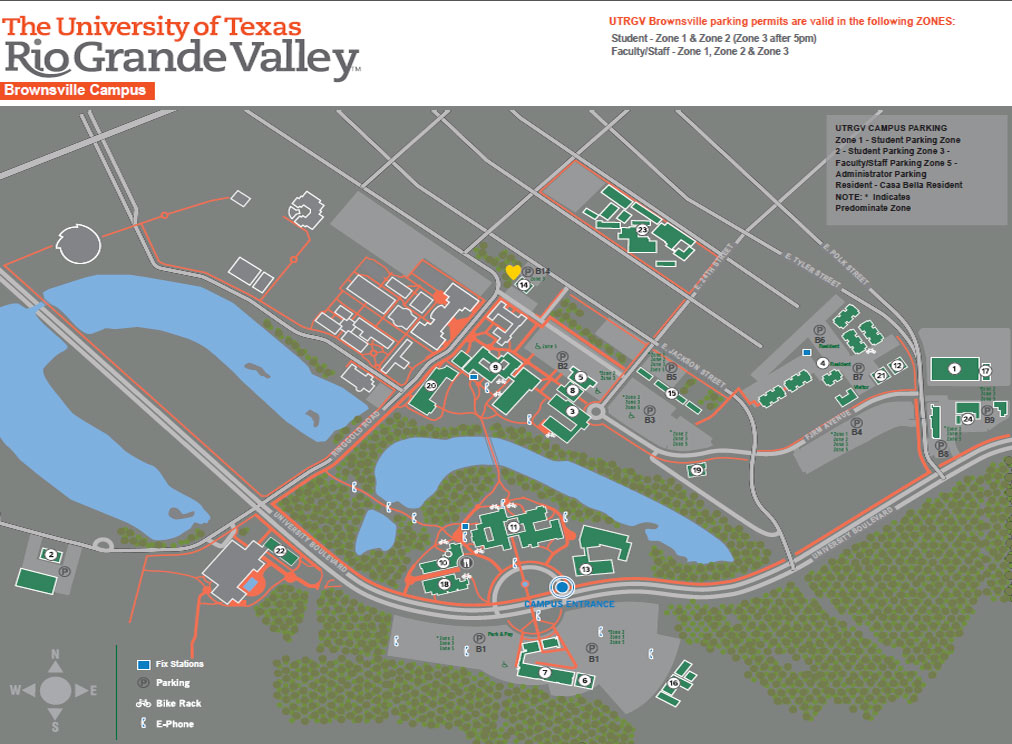 Brownsville Campus Map