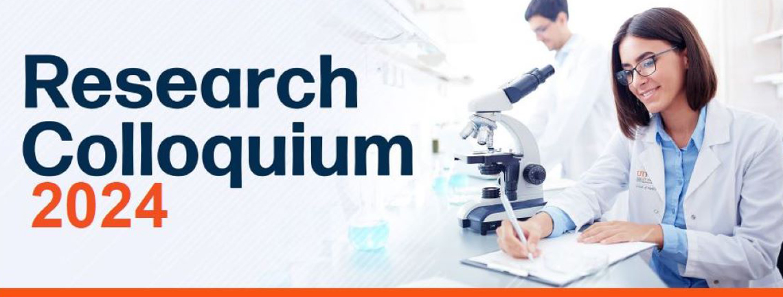 Research Colloquium banner - scientist taking notes Page Banner 