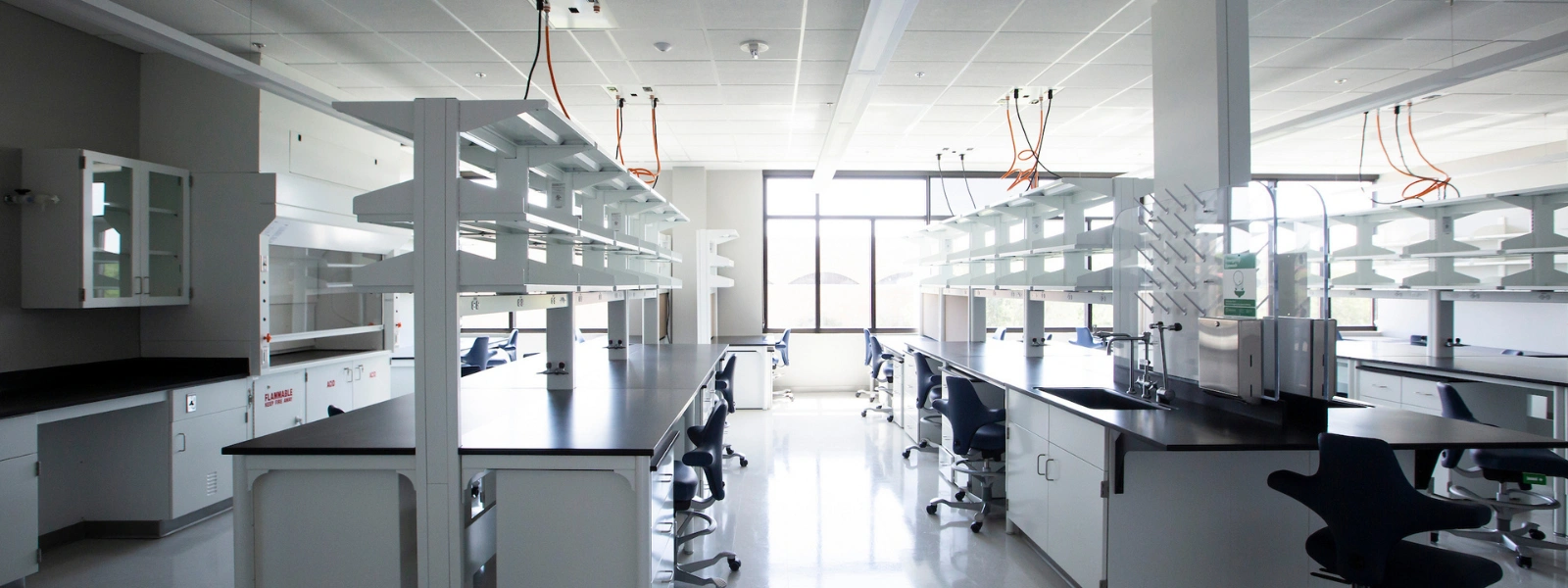 Empty research lab.