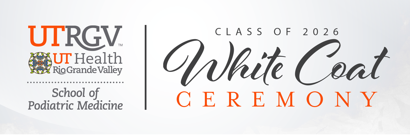 White Coat Ceremony The White Coat Ceremony is an honored tradition in which the School of Podiatric Medicine welcomes students as colleagues dedicated to podiatry patient care.