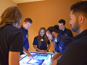 Medical students in classroom environment