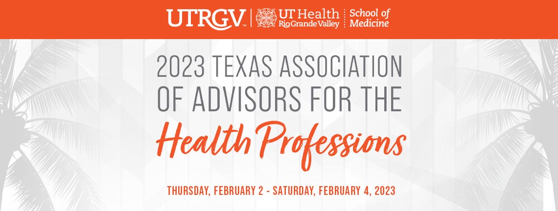 2023 Texas Association of Advisors for the Health Professions banner