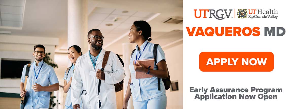 Vaqueros MD - Early Assurance Program - Apply Now - image of residents walking in hall