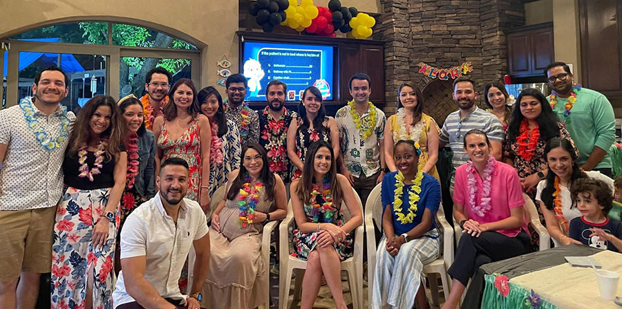 Luau party with our UTRGV-KMC residents
