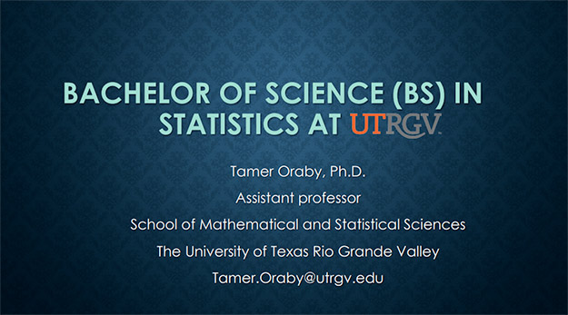 PDF of powerpoint presentation on the new Bachelor of Science in Statistics degree