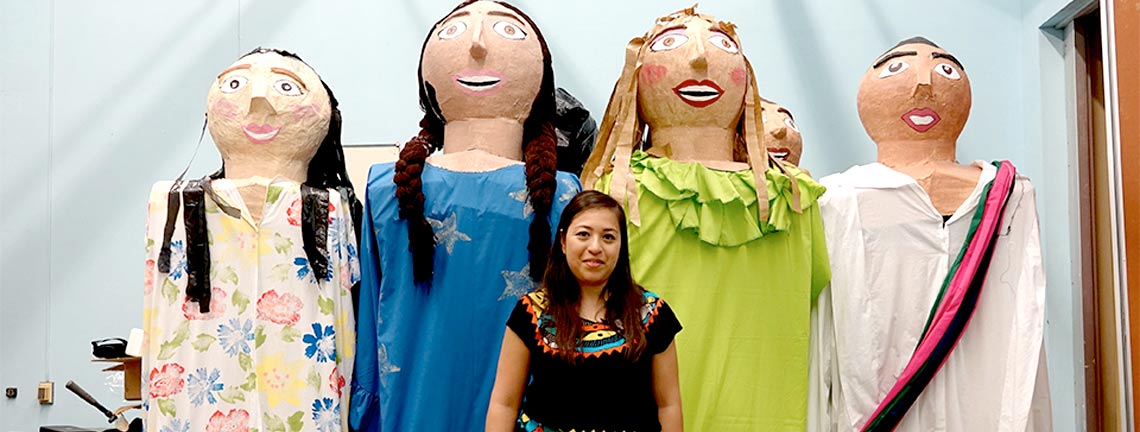 image of giant puppets