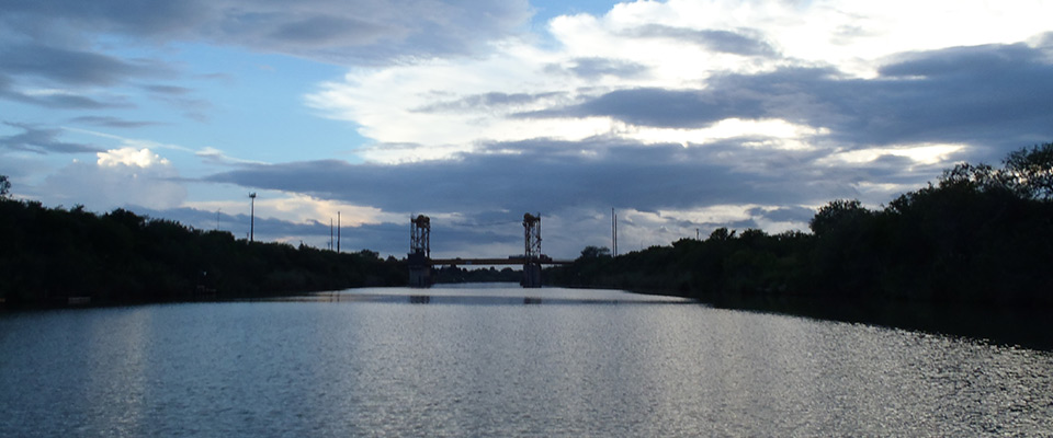 bridge on top of a body of water