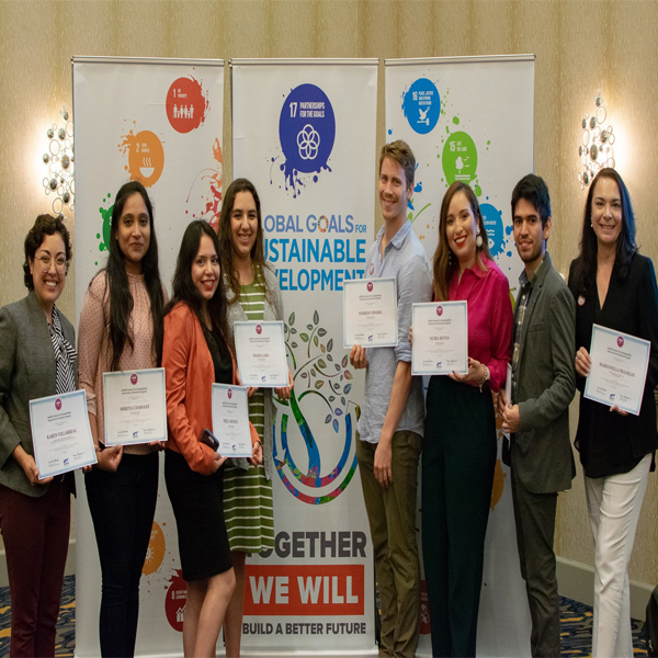 a photo of people who received awards at the ICSAC Conference