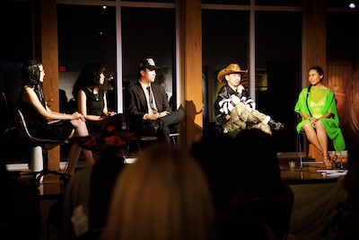 Designer panel inside the San Benito Cultural Heritage Museum