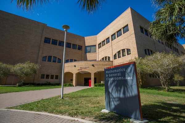 Mathematics and General Classrooms Building on the UTRGV Edinburg Campus. (UTRGV Archival Photo by Silver Salas)