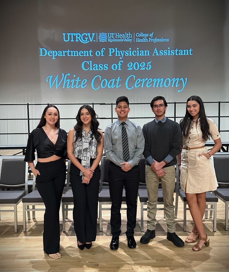 The UTRGV Department of Physician Studies welcomed the newest cohort to its annual white coat ceremony. This is the fourth cohort of the program. PACT allows high school students to enter the Early Assurance Program, which provides a seamless transition into the master’s program upon completion of a undergraduate degree. UTRGV’s PACT selects a limited number of high-achieving area students who begin their undergraduate career at UTRGV. (Courtesy Photo)