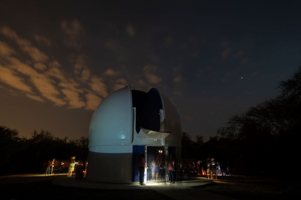 The Dr. Cristina Torres Memorial Astronomical Observatory. (UTRGV Archival Photo by David Pike)