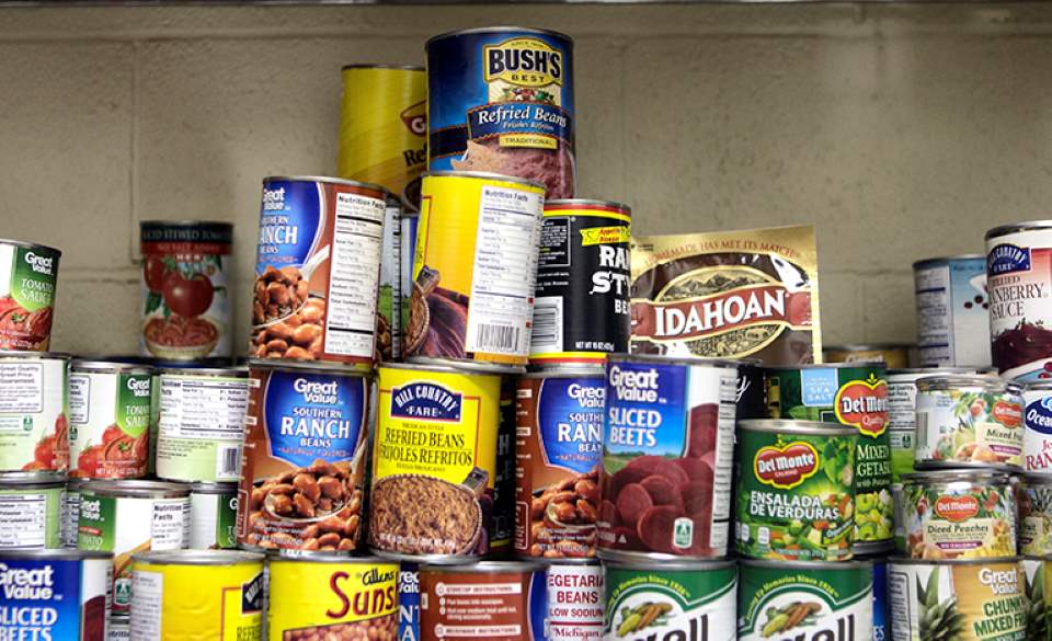 UTRGV Food Pantry Canned Food supply