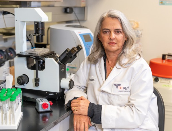 Dr. Blanca Restrepo, whose research centers around TB in South Texas-Mexico border communities (UTRGV Photo by David Pike)