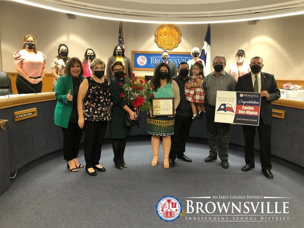 UTRGV legacy alumna Cynthia Rios, who has taught English Language Arts at Faulk Middle School in Brownsville since 2018, has been named a 2021 Humanities Texas Outstanding Teaching Awardee. (Courtesy Photo Credit: Brownsville Independent School District)