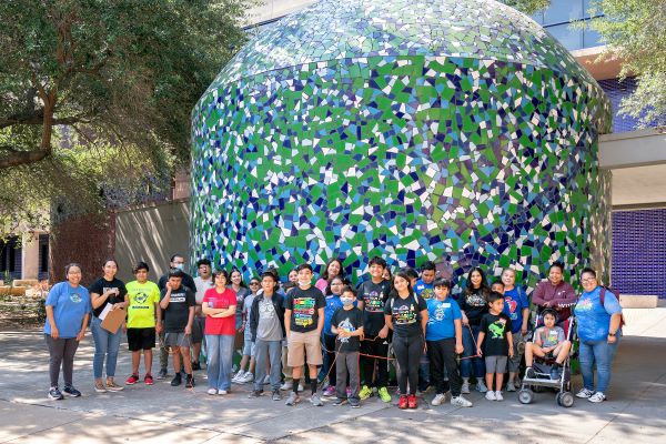 The UTRGV Team Mario Fun Friday Summer Camp, which is designed to help young students with Autism develop the social skills needed to participate in everyday life, on Friday, June 23, 2023 at the H-E-B Planetarium in Edinburg, Texas. (UTRGV Photo by Paul Chouy)