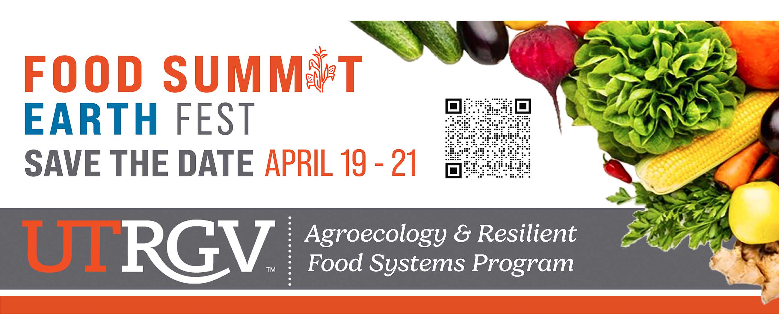 Food Summit Earth Fest from April 19 to April 21 Page Banner 