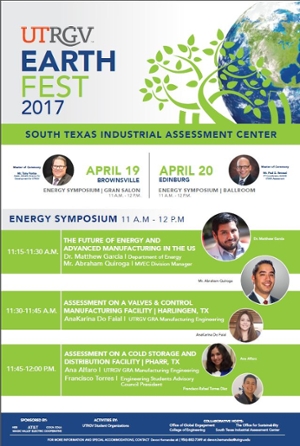 Link to download UTRGV South Texas Industrial Assessment Center Spring 2017 Symposium flyer PDF