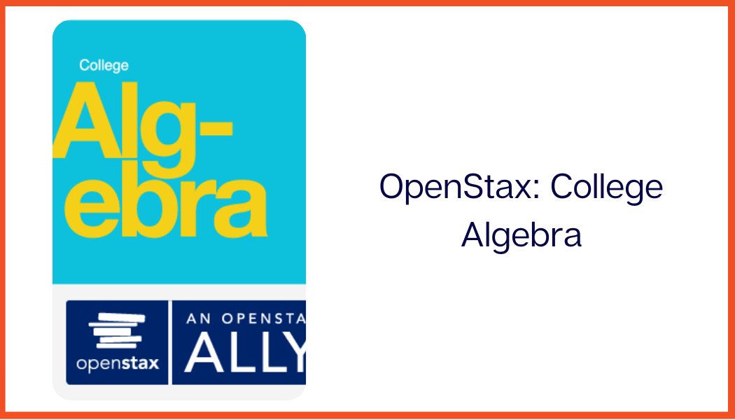 OpenStax: College Algebra