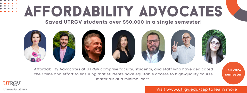 The Fall 2023 Affordability Advocates saved our students $38,000 in one semester. Click to learn more. Page Banner 